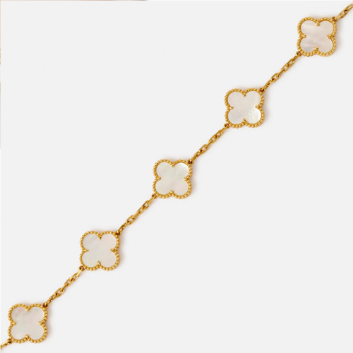 CLOVER BRACELET 5 MOTIFS MOP