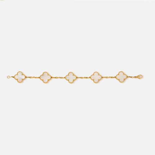 CLOVER BRACELET 5 MOTIFS MOP