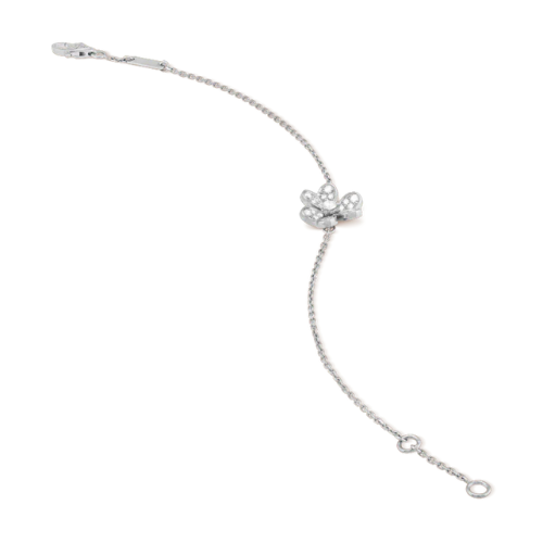 FRIVOLE SILVER FLOWER DIAMOND BRACELET