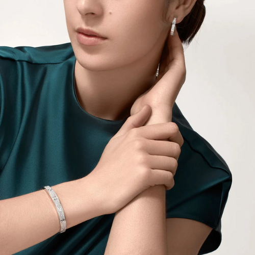 LOVE BRACELET 6.1MM DIAMOND-PAVED WHITE GOLD