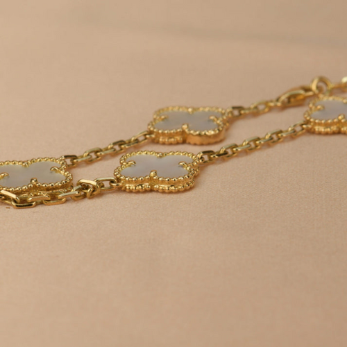 CLOVER BRACELET 5 MOTIFS MOP