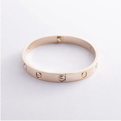 LOVE BRACELET 6.1MM 4 DIAMONDS PINK GOLD