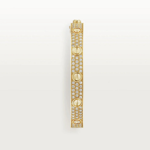 LOVE BRACELET 6.1MM DIAMOND-PAVED YELLOW GOLD