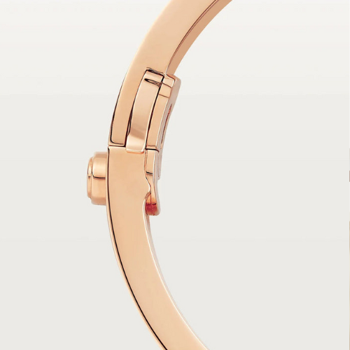 LOVE BRACELET 6.1MM DIAMOND-PAVED PINK GOLD
