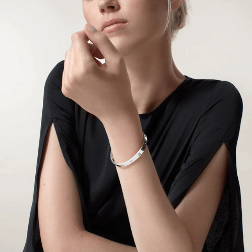 LOVE BRACELET 6.1MM 4 DIAMONDS WHITE GOLD
