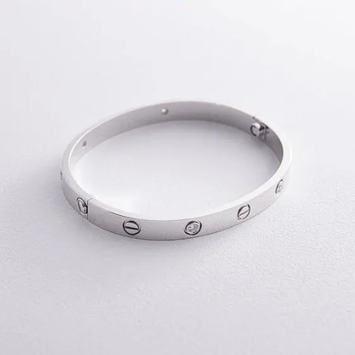 LOVE BRACELET 6.1MM 4 DIAMONDS WHITE GOLD
