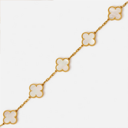 CLOVER BRACELET 5 MOTIFS MOP