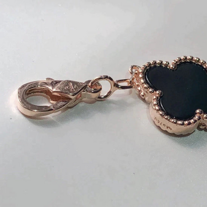CLOVER MULTICOLOR PINK GOLD BRACELET 5 MOTIFS