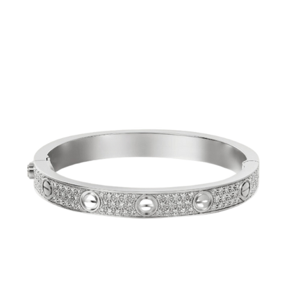 LOVE BRACELET 6.1MM DIAMOND-PAVED WHITE GOLD