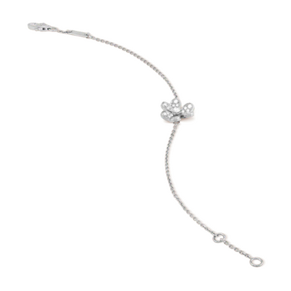 FRIVOLE SILVER FLOWER DIAMOND BRACELET