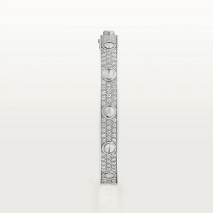 LOVE BRACELET 6.1MM DIAMOND-PAVED WHITE GOLD