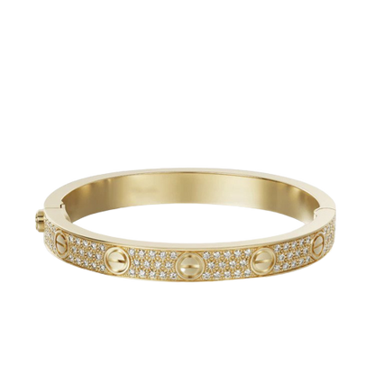 LOVE BRACELET 6.1MM DIAMOND-PAVED YELLOW GOLD