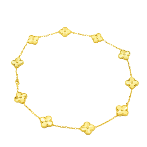 VINTAGE NECKLACE 10 MOTIFS GOLD