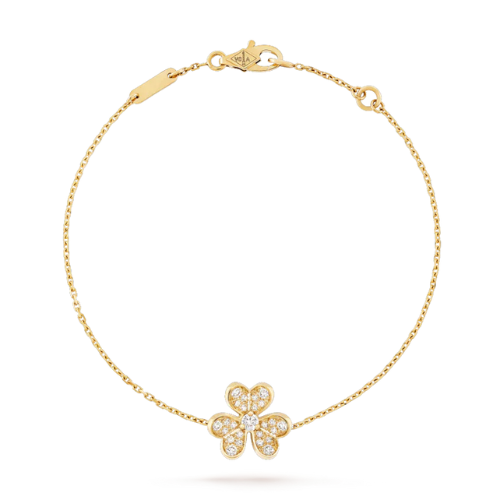 FRIVOLE GOLD FLOWER DIAMOND BRACELET