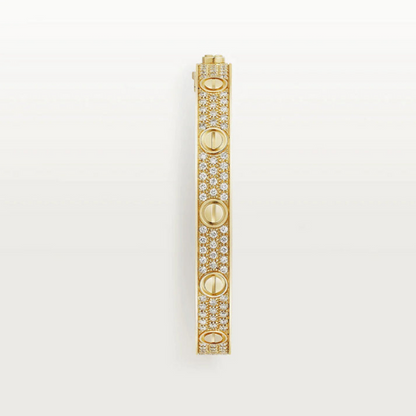LOVE BRACELET 6.1MM DIAMOND-PAVED YELLOW GOLD