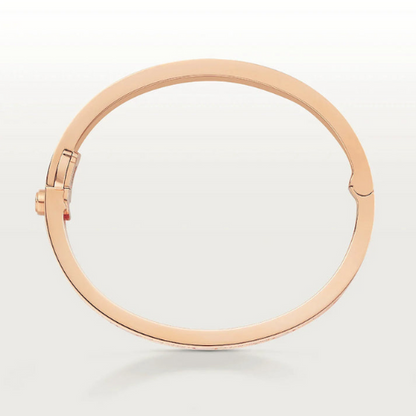 LOVE BRACELET 6.1MM DIAMOND-PAVED PINK GOLD