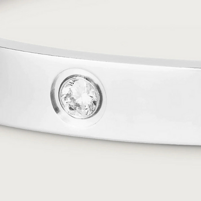 LOVE BRACELET 6.1MM 4 DIAMONDS WHITE GOLD
