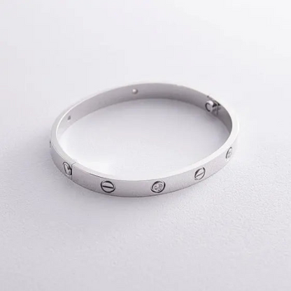 LOVE BRACELET 6.1MM 4 DIAMONDS WHITE GOLD
